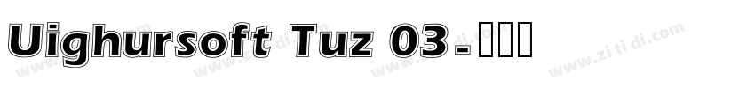 Uighursoft Tuz 03字体转换